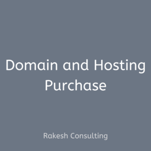 Domain and hosting purchase - Rakesh Consulting