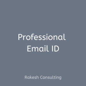 Professional Email ID - Rakesh Consulting